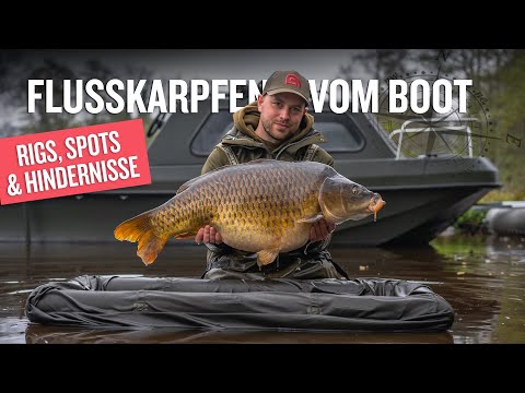 Bootskarpfenangeln am Fluss - Simon Middendorf zeigt dir wie es geht | Flusskarpfen