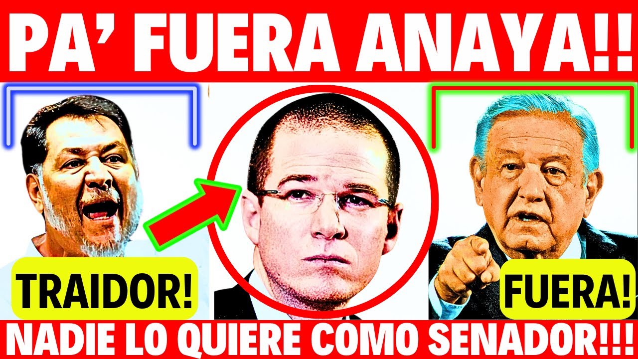 ⚠️ÚLTIMA HORA!!🚨DIPUTADOS SACARÁN A RICARDO ANAYA DEL SENADO!👉PARA QUE VAYA A JUICIO!!👉POR TRAIDOR!!