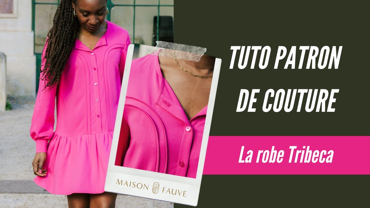Patron blouse, robe Tribeca / PDF (A4, A3, A0, US Letter) - Cadres, Calques par Taille, Vidéoprojection