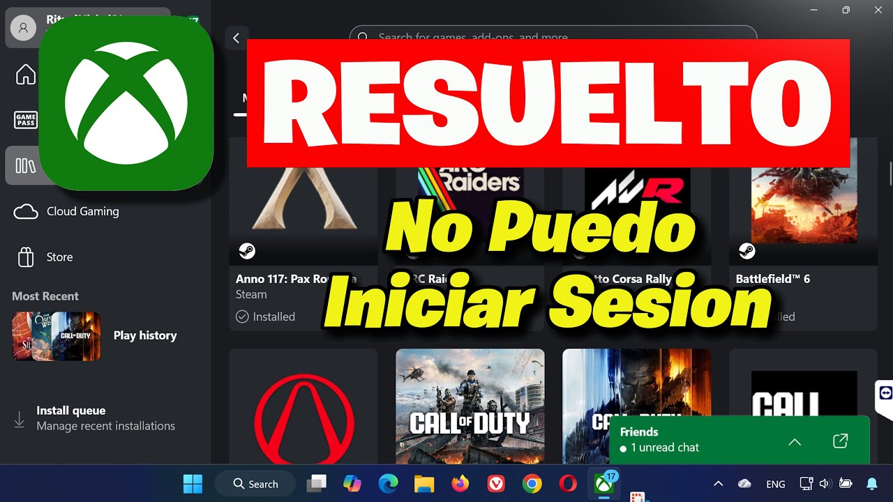 Cómo Solucionar Xbox App No Puede Iniciar Sesión en Windows PC  SOLUCIÓN
