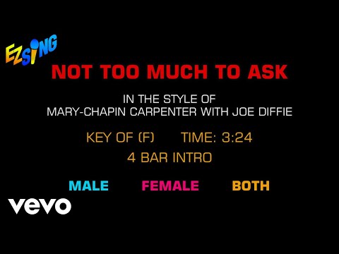 Not Too Much To Ask - Carpenter Mary Chapin