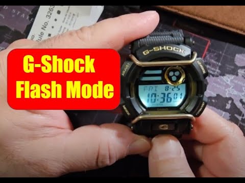 G-Shock FLASH mode and how to turn it on, Flashing LED on your Watch