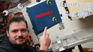 Ferrex 10" Bandsaw Unboxing And Set Up