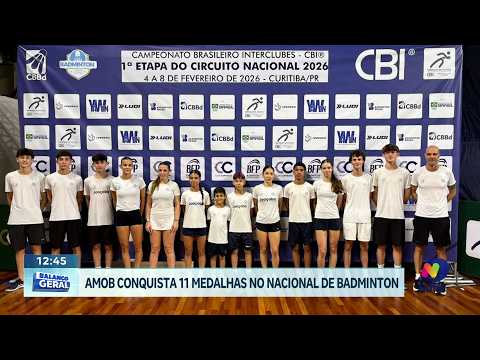 Joaçaba conquista 11 medalhas no Nacional de Badminton
