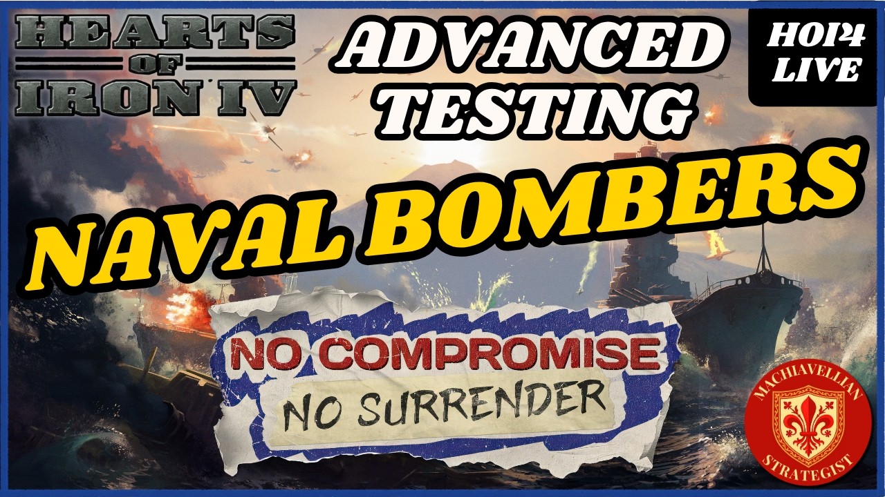 🔴 NCNS Test Runs: NAVAL BOMBERS TESTING | HOI4 Live