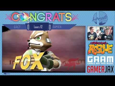 Jax Smash Weekly 1/12 - greT(Fox/Mario) Vs Damien(Pac-Man/Luigi) - Wii U Losers R2