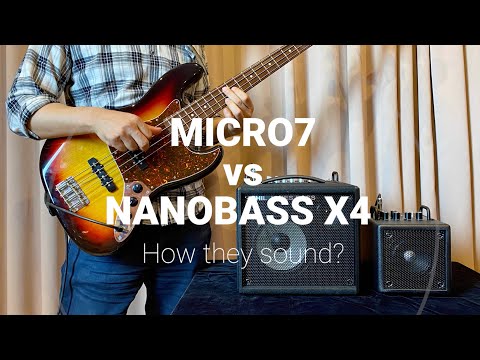 PJB MICRO7 vs NANOBASS X4 ベースアンプ比較【ヘッドホン推奨】