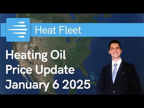 Weekly Heating Oil Price Trend December 30 - January 6, 2025 Graph of U.S. heating oil prices from December 30 - January 6, 2025, with a fuel truck. Prices fluctuate slightly around $3.22.