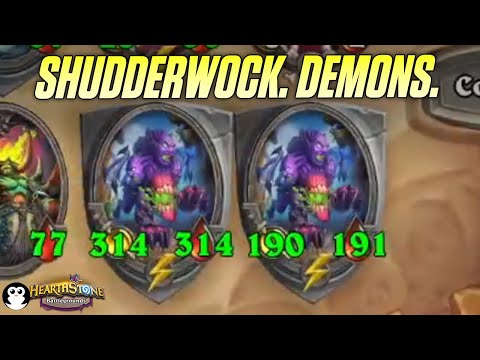 Shudderwock Demons get MASSIVE - EZ Wins | Hafu HS Battlegrounds