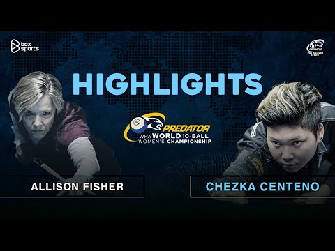 HIGHLIGHTS | Chezka Centeno vs Allison Fisher | WPA World 10Ball Women's Championship 2023 | Bán Kết