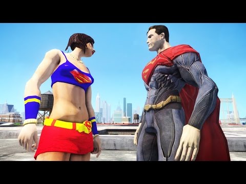 SUPERMAN VS SUPERGIRL - EPIC BATTLE - GTA IV Video