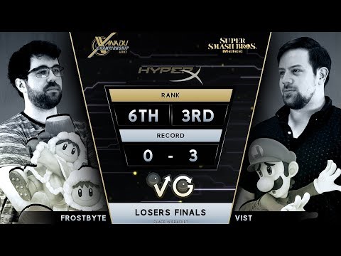 XCS Finals SSBM -  Vist (Luigi) Vs.  Frostbyte (Ice Climbers) Smash Melee Losers Finals