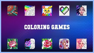 Top rated 10 Coloring Games Android Apps
