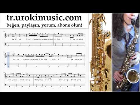 Saksafon dersleri (alto) Sia - The Greatest Notalar Eğitim Bölüm#2 um-723