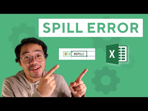 How to Fix A #Spill Error in your #Excel Spreadsheet