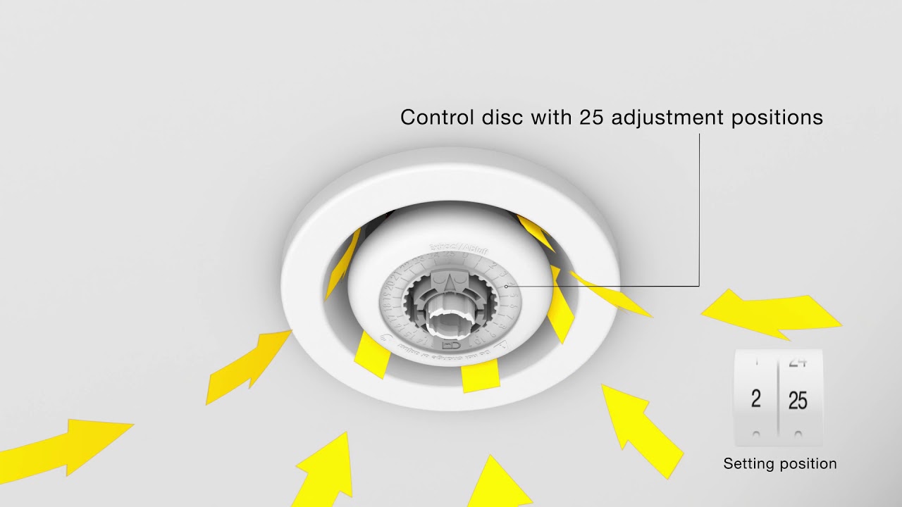 Zehnder ComfoValve Luna E125 vėdinimo difuzorius oro ištraukimui, juodas