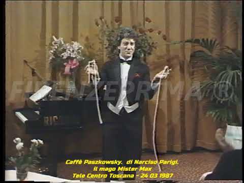 Caffè Paszkowsky.  di Narciso Parigi.  Mago Mister Max - Tele Centro Toscana - 1987