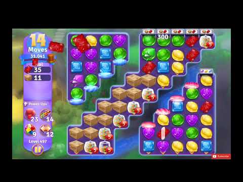 Wonka's World of Candy Level 497 - 21 Moves - A S GAMING ✔