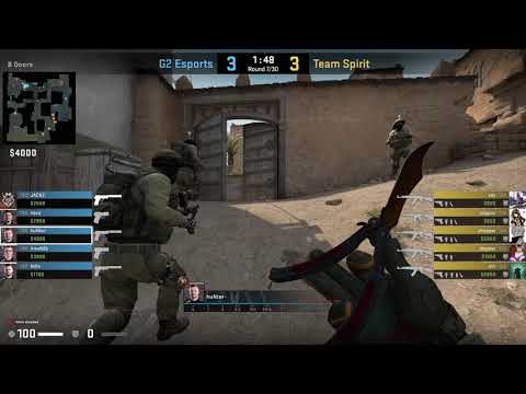 CSGO POV G2.huNter vs. Spirit @dust2 - 26 kills