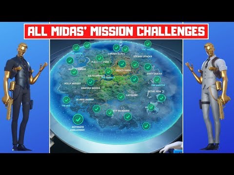 All Midas' Mission Week 10 Challenges Guide! - Fortnite Chapter 2 Season 2