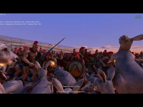 10.000 Kangaroos & 5.000 Heavy Knights vs 2.000 Spartans - Ultimate Epic Battle Simulator UEBS