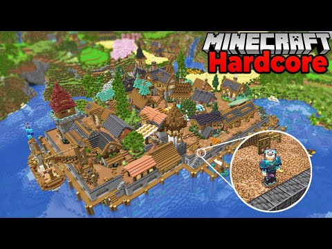 I BUILT a MEGA VILLAGE in Hardcore Minecraft 1.20 Survival Let's Play