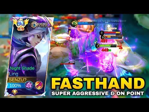 LING FASTHAND SUPER AGGRESSIVE & ON POINT GAMEPLAY | Top Global Ling Gameplay Mobile Legends
