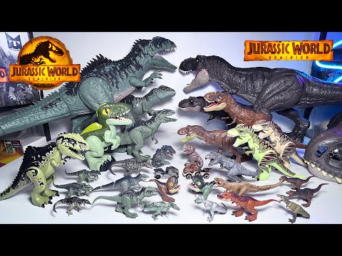 GIGA VS T-REX! Jurassic World Dominion Tyrannosaurus Rex vs Giganotosaurus Dinosaur Collections