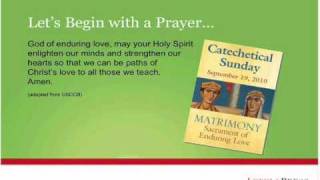 Part 2 An Introduction to the Second Webinar from Loyola Press (1/5)