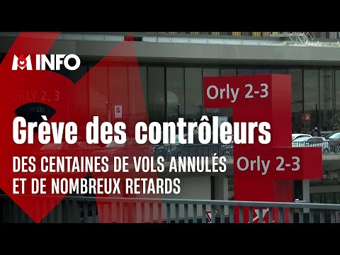 Grève des contrôleurs aériens : des centaines de vols annulés