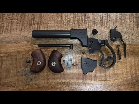Rozborka/sborka - Perkusní jednohlavňová pistole GREAT GUN Derringer Unicorn cal .45 s 4"hlavní