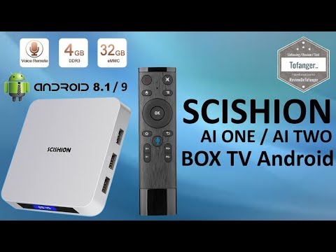 SCISHION AI ONE - SCISHION AI TWO - Android 9 - TV Box with voice control - Unboxing