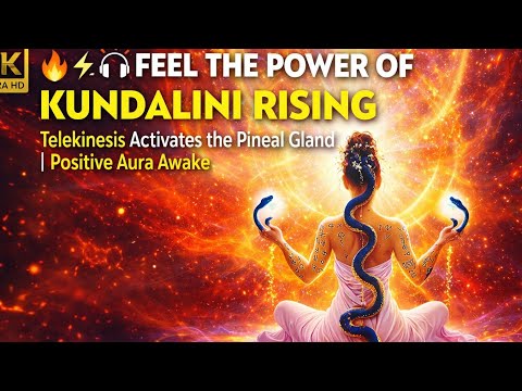 🎧 FEEL THE POWER OF KUNDALINI RISING ⚡ Telekinesis Activates the Pineal Gland | Positive Aura Awake