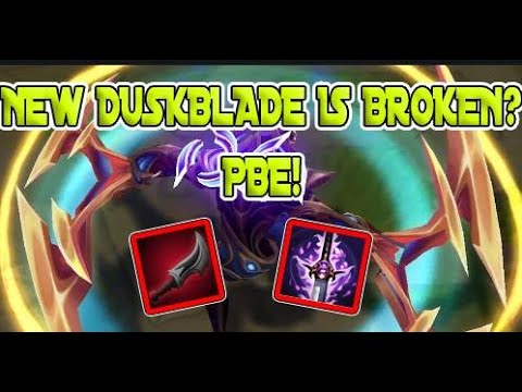 NEW DUSKBLADE IS BROKEN ON ZED??? PBE