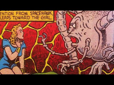 panellogy 377 - reading basil wolverton's spacehawk #8 - the treachery of smebar