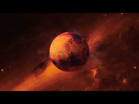 Planet Mars in Solar System (CGI animation). 4K ULTRA HD