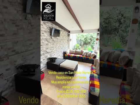 🏡 ¡VENTA DE CASA EN SAN PABLO DE HEREDIA!✨Residencial Las Flores | Amplitud, comodidad y naturaleza