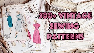 Unboxing & Organizing 500+ Vintage Sewing Patterns from the 1950s!
