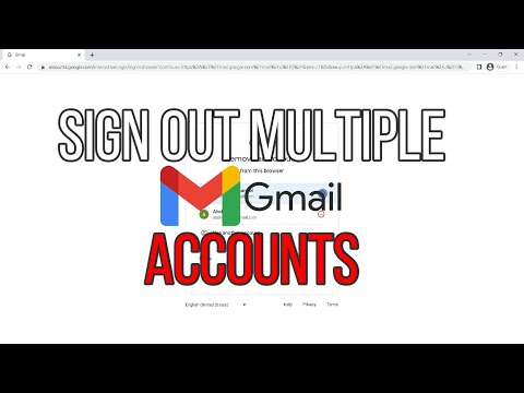 How To Sign Out Multiple Gmail Account In Laptop | Log Out Gmail Accounts In Pc