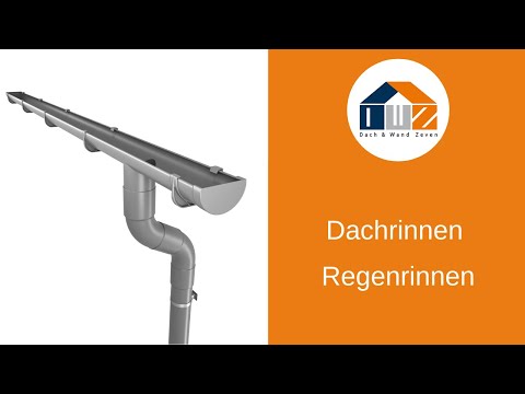 Dachrinnen und Regenrinnen, PVC und Stahl