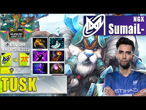 NGX vs FNATIC | SUMAIL- 7.32 TUSK MID ONE PUNCH 17 KILLS | ESL ONE MALAYSIA 2022 Dota 2 Highlights