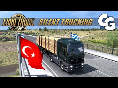 Silent Trucking - Mercedes Actros MP1 - Greece-Turkey Border - ETS2 ProMods (No Commentary)