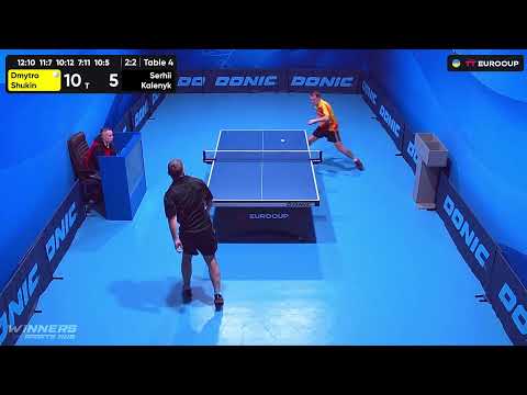 19:40 Dmytro Shukin - Serhii Kalenyk 01.10.2023 TT Euro.Cup Professional. TABLE 4