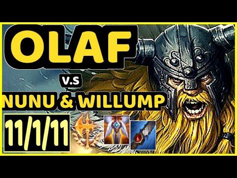 WARDEN (OLAF) vs NUNU & WILLUMP - 11/1/11 KDA JUNGLE GAMEPLAY - EUW Ranked GRANDMASTER