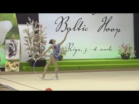 Veronika Hudis (AZE). Hoop - Final. «Baltic Hoop 2018», 04.03.2018, Riga, Latvia