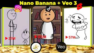 Create Viral Sticky Animation Videos using Google Nano Banana And Veo 3 (Step By Step Tutorial)