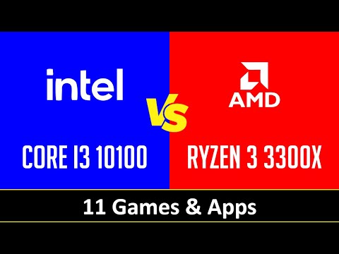 CORE I3 10100 vs RYZEN 3 3300X - Apps & Gaming (RTX 3090)