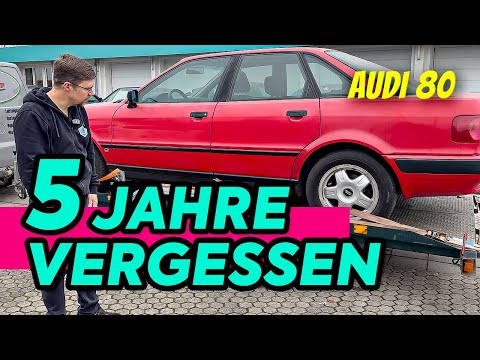 LOHNT sich die RETTUNG? - 30 Jahre alter Audi 80 wird aus der Garage geholt!