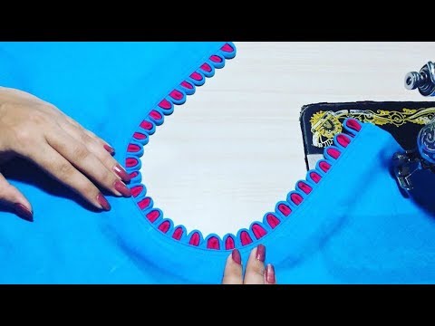 Round Dori Neck Design cutting and stitching Video