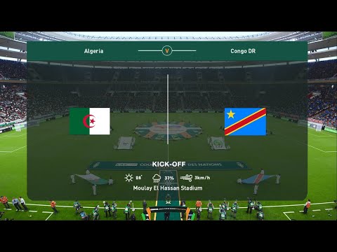 Algeria vs Congo DR | 2025 Africa Cup of Nations | Round of 16 | PES 2021